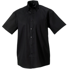 Chemise Homme Manches Courtes Non Iron Russell – Noir