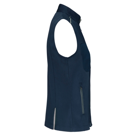 Bodywarmer Femme Gris Day To Day WK. Designed To Work – vue 3