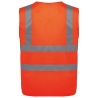 Gilet haute visibilité orange unisexe – WK. Designed To Work – vue 2