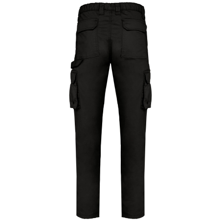 Pantalon multipoches écoresponsable homme Noir – WK. Designed To Work – vue 2