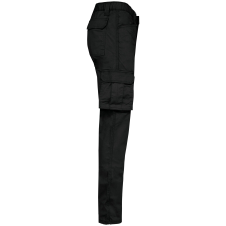 Pantalon multipoches écoresponsable homme Noir – WK. Designed To Work – vue 3