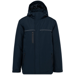Parka performance à capuche unisexe Marine – WK. Designed To Work