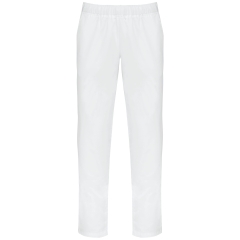 Pantalon de travail unisexe blanc 180 g/m² WK. Designed To Work