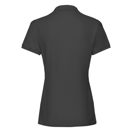 Polo Femme Premium Noir Fruit of the Loom – Coupe Cintrée – vue 2