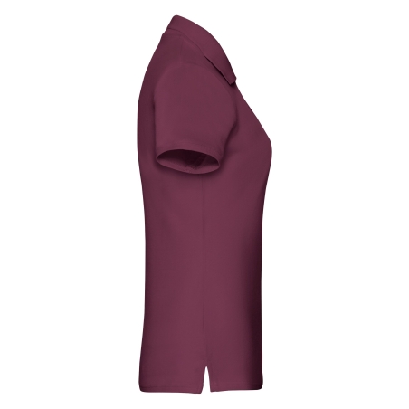 Polo Femme Premium Bordeaux Fruit of the Loom – 180 g/m² – vue 3