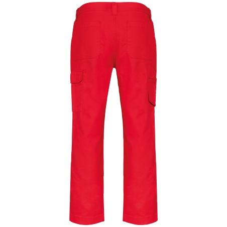 Pantalon de travail multipoches homme Rouge – WK. Designed To Work – vue 2