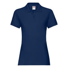 Polo Femme Premium Marine Fruit of the Loom – Coupe Cintrée