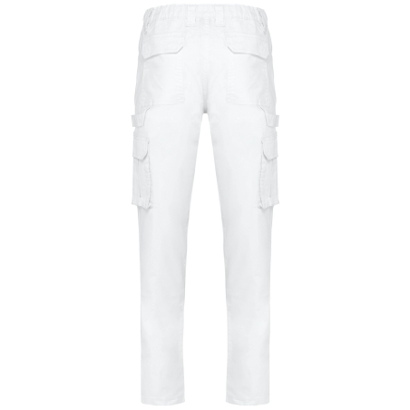 Pantalon multipoches écoresponsable homme blanc WK. Designed To Work – vue 2