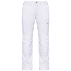 Pantalon de travail multipoches homme blanc WK. Designed To Work