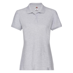 Polo Femme Premium Gris Heather – Fruit of the Loom