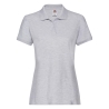 Polo Femme Premium Gris Heather – Fruit of the Loom