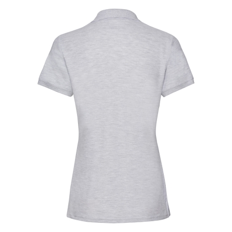 Polo Femme Premium Gris Heather – Fruit of the Loom – vue 2