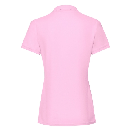 Polo Femme Premium Rose Fruit of the Loom – Coton Piqué – vue 2