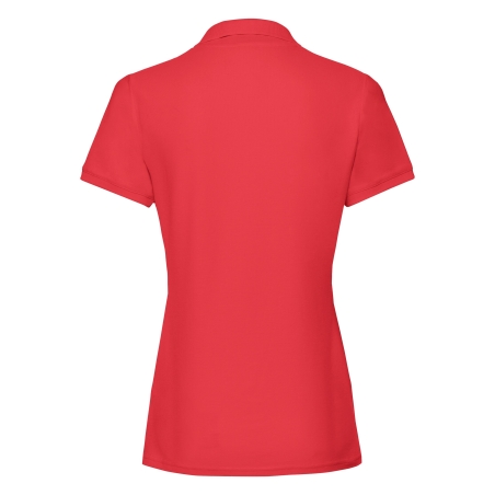 Polo Femme Premium Rouge Fruit of the Loom – Coupe Cintrée – vue 2