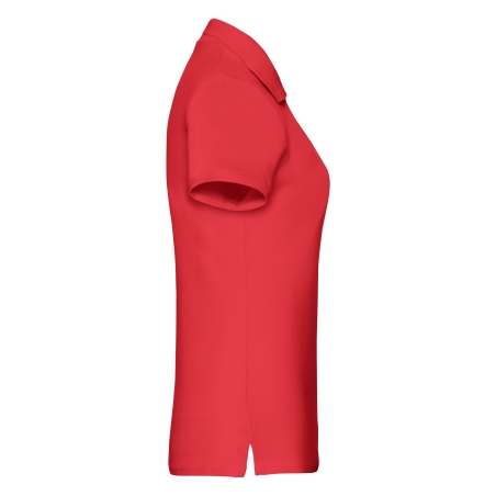 Polo Femme Premium Rouge Fruit of the Loom – Coupe Cintrée – vue 3