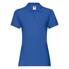 Polo Femme Premium Bleu Royal – Fruit of the Loom