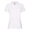 Polo Femme Premium Blanc – Fruit of the Loom