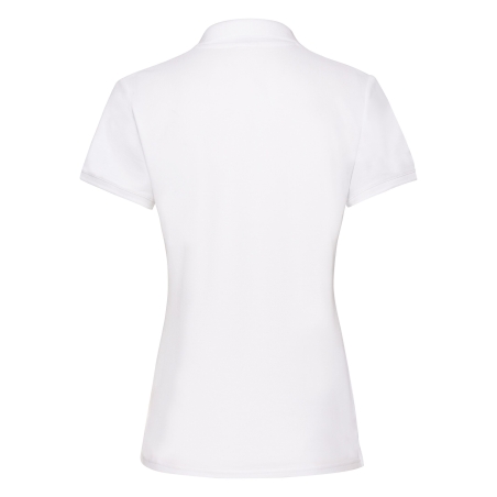 Polo Femme Premium Blanc – Fruit of the Loom – vue 2