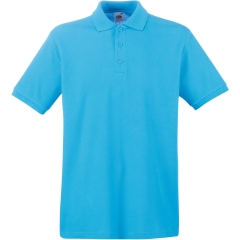 Polo Premium Fruit of the Loom Ciel – Coton 180 g/m²