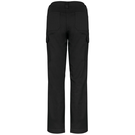 Pantalon de travail multipoches femme Noir – WK. Designed To Work – vue 2