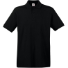 Polo Premium Noir Fruit of the Loom – 180 g/m² coton piqué