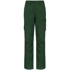 Pantalon de travail multipoches femme Vert WK. Designed To Work