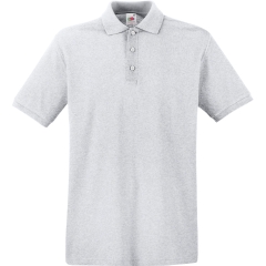 Polo Premium Fruit of the Loom Gris Chiné 180 g/m²