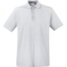 Polo Premium Fruit of the Loom Gris Chiné 180 g/m²