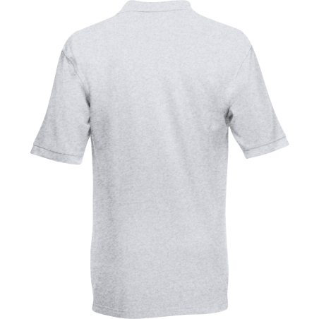 Polo Premium Fruit of the Loom Gris Chiné 180 g/m² – vue 2