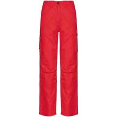 Pantalon de travail multipoches femme Rouge WK. Designed To Work