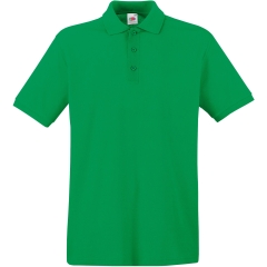 Polo Premium Fruit of the Loom Vert Kelly Green 180 g/m²