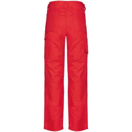 Pantalon de travail multipoches femme Rouge WK. Designed To Work – vue 2