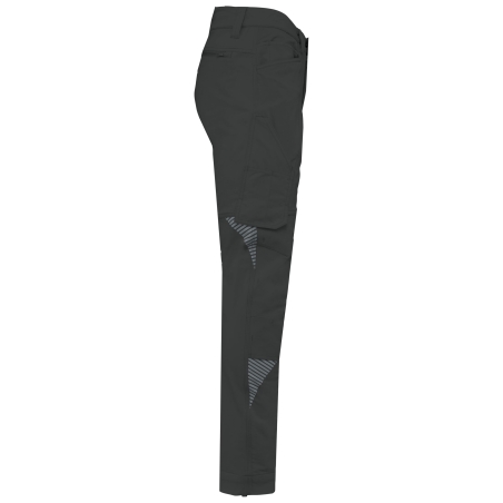 Pantalon stretch multipoches recyclé gris WK. Designed To Work – vue 3