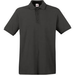 Polo Premium Fruit of the Loom Gris (Light Graphite) – 180 g/m²