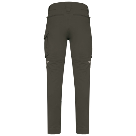 Pantalon stretch recyclé multipoches Dark Khaki WK. Designed To Work – vue 2