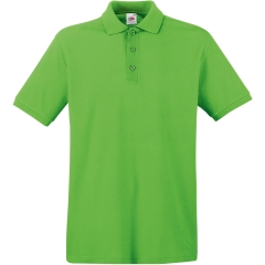 Polo Premium Fruit of the Loom Vert Lime – 180 g/m²