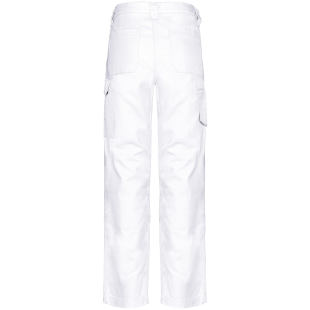 Pantalon de travail multipoches femme WK. Designed To Work – Blanc – vue 2
