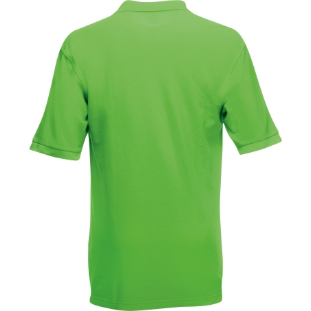 Polo Premium Fruit of the Loom Vert Lime – 180 g/m² – vue 2