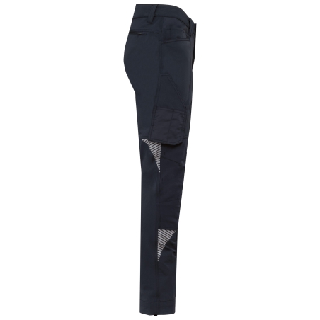 Pantalon stretch recyclé multipoches Marine – WK. Designed To Work – vue 3