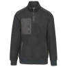 Veste polaire col zippé Gris WK. Designed To Work – Écoresponsable