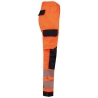 Pantalon de sécurité haute visibilité multipoches Orange/Marine WK. Designed To Work – vue 3