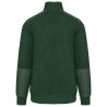 Polaire col zippé écoresponsable Vert Forest Green WK. Designed To Work – vue 2
