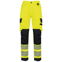 Pantalon de sécurité haute visibilité multipoches WK. Designed To Work – Jaune
