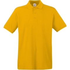 Polo Premium Fruit of the Loom Jaune Sunflower – 180 g/m²
