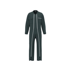 Combinaison de travail double zip unisexe Vert WK. Designed To Work