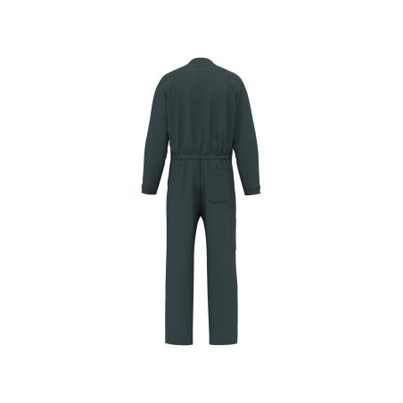 Combinaison de travail double zip unisexe Vert WK. Designed To Work – vue 2