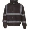 Blouson haute visibilité Noir matelassé Yoko – 190 g/m²