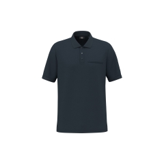 Polo unisexe écoresponsable poche poitrine Marine – WK. Designed To Work
