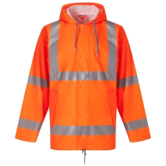 Veste de pluie Hi-Vis Soft Flex Orange Haute Visibilité Yoko