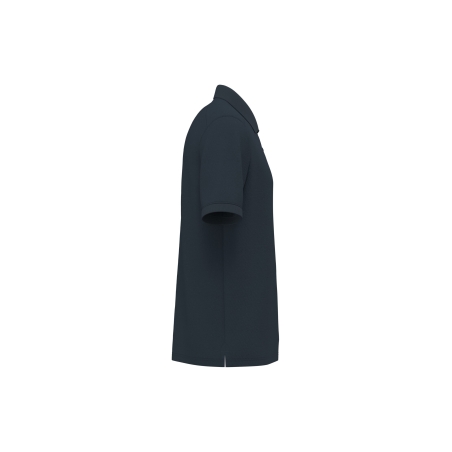 Polo unisexe écoresponsable poche poitrine Marine – WK. Designed To Work – vue 3